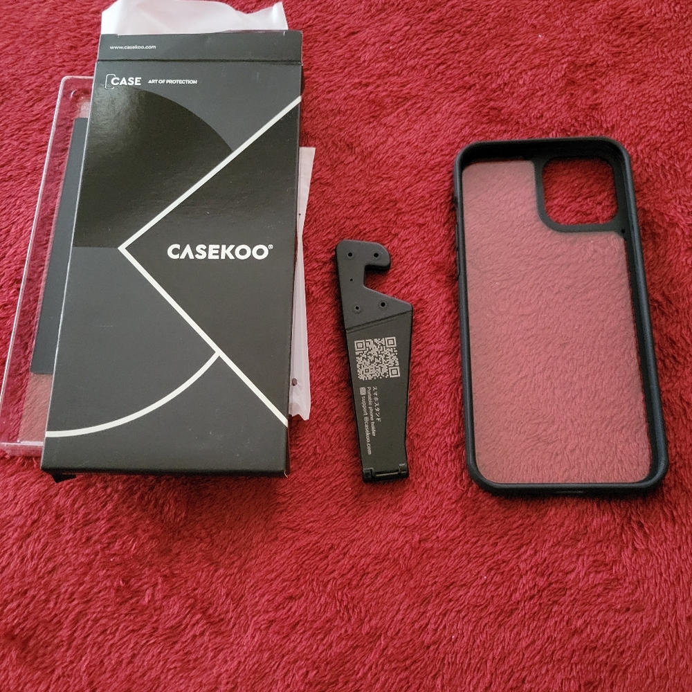 🔥🔥HP🔥🔥8-3-22🔥🔥NWT CASEKOO CASE FOR IPHONE 12 PRO MAX BLACK